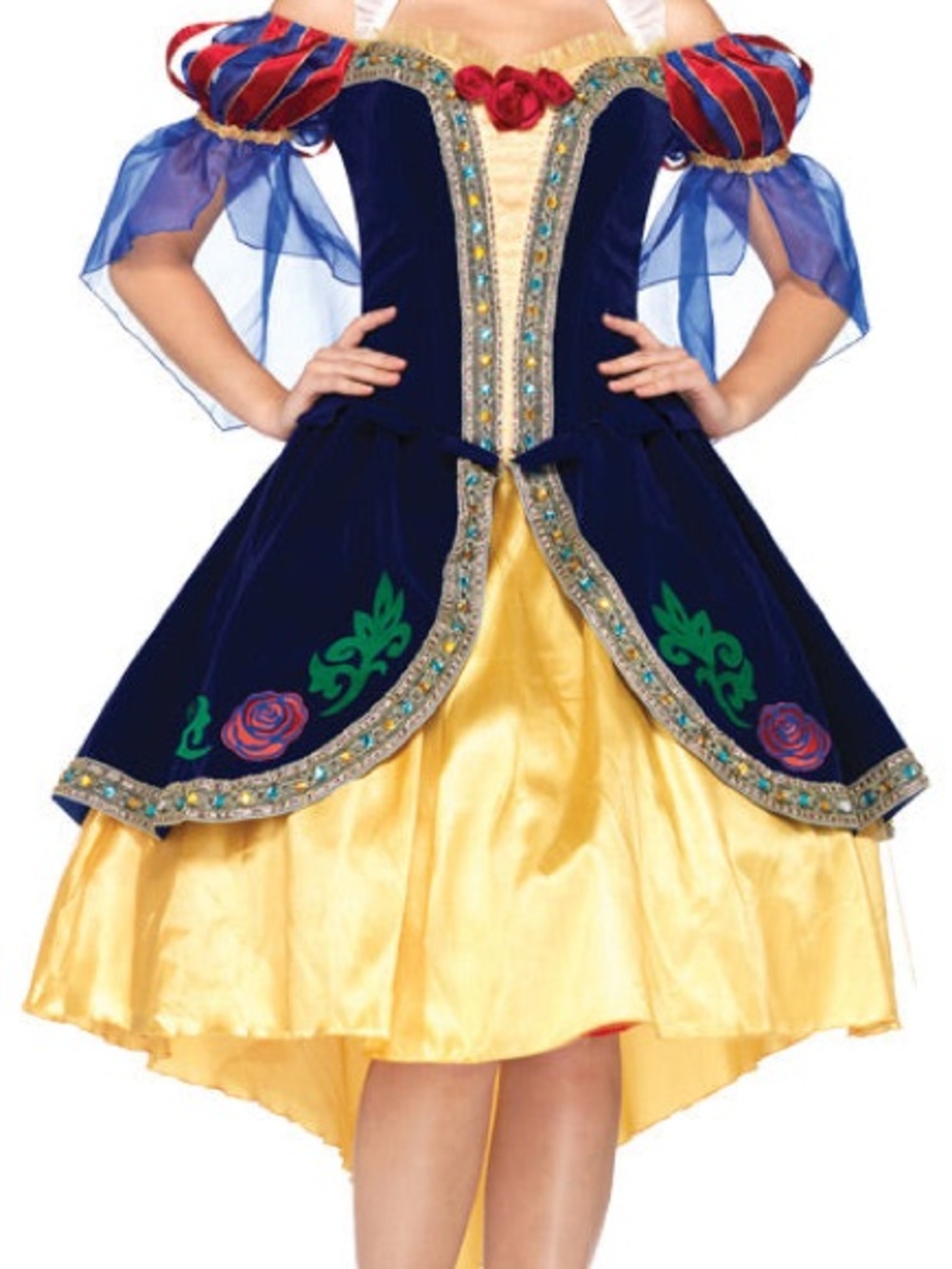 Disney Adult Snow White | Royal Blue & Yellow Velvet Princess Costume | Size L